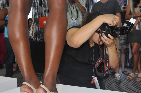 Photographer at Kooey Swimwear Presentation — Stock Photo, Image