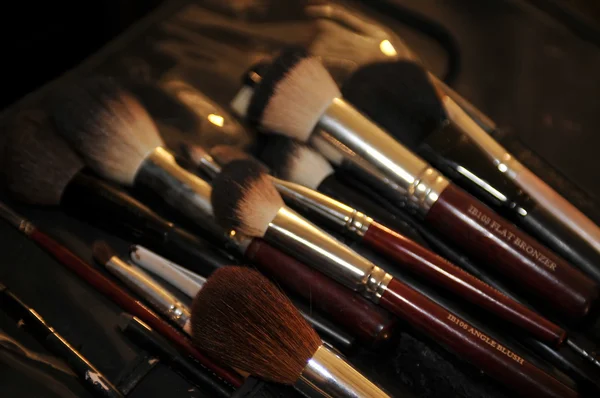 MIAMI - JULY 22: A cosmetic products backstage at the White Sands Swimwear Presentation for Spring Summer 2013 during Mercedes-Benz Swim Fashion Week on July 22, 2012 in Miami, FL — Stock Photo, Image