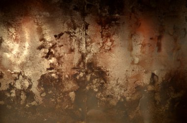 eski paslı kahverengi metal zemin