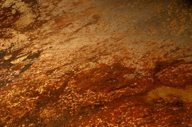 eski paslı kahverengi metal zemin