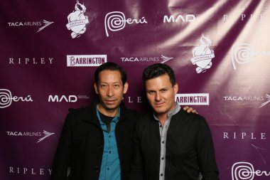 New york - 13 Şubat: sergio davila kırmızı halı sonbahar kış 2012 koleksiyonu sunum için Lounge 48 13 Şubat 2012 tarihinde new york moda haftası sırasında new York