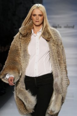 New york - 14 Şubat: model roland sonbahar kış 2012 koleksiyonu sunum lincoln Merkezi new york moda haftası 14 Şubat 2012 tarihinde new York'ta pamella pist yürür