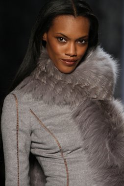 New york - 14 Şubat: model roland sonbahar kış 2012 koleksiyonu sunum lincoln Merkezi new york moda haftası 14 Şubat 2012 tarihinde new York'ta pamella pist yürür