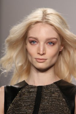 New york - 15 Şubat: j. için pist model yürür mendel düşmek 15 Şubat 2012 NYC new york moda haftasında lincoln Center'da kış 2012 tanıtım