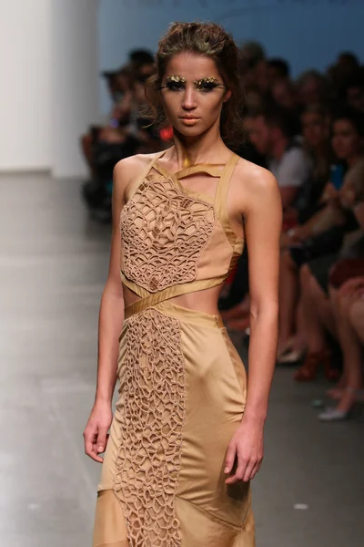 Pamela Gonzales esitys laituri 59 kevään kesällä 2013 aikana Nolcha Fashion Week syyskuuta 12, 2012 New Yorkissa — kuvapankkivalokuva