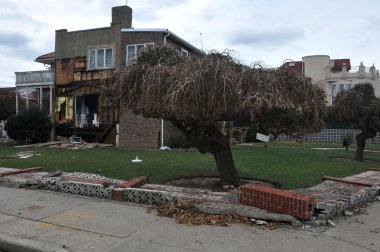 Kasırga kumlu brooklyn, new york, ABD.