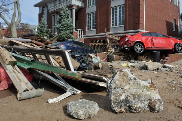 L'ouragan Sandy à Brooklyn, New York, États-Unis . — Photo