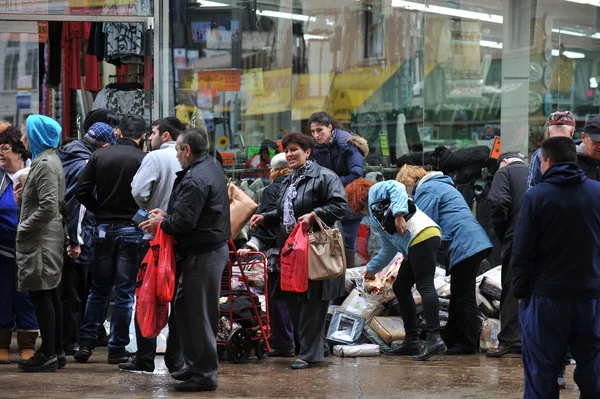 Huracán Sandy en Brooklyn, Nueva York, EE.UU. . — Foto de Stock