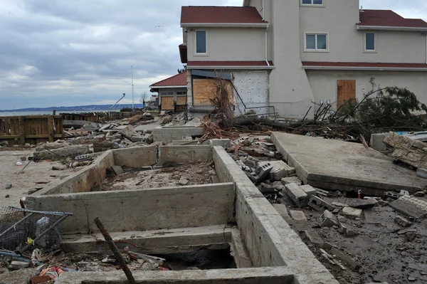 Τυφώνας αμμώδη στο Μπρούκλιν, Νέα Υόρκη, ΗΠΑ. — Φωτογραφία Αρχείου