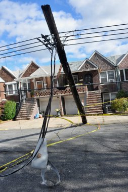Kasırga kumlu brooklyn, new york, ABD.