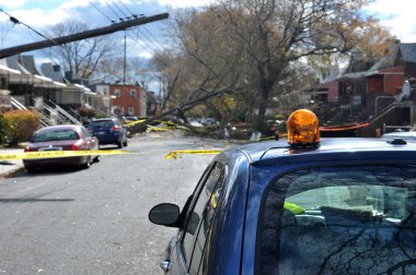 Kasırga kumlu brooklyn, new york, ABD.