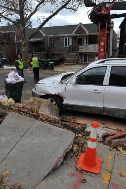 Kasırga kumlu brooklyn, new york, ABD.