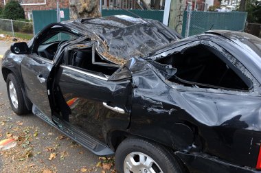 Kasırga kumlu brooklyn, new york, ABD.