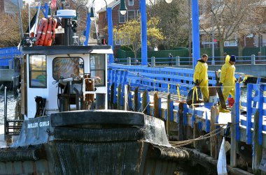 Brooklyn, ny - Kasım 04: superstorm kumlu topraklarda