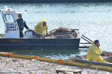 Brooklyn, ny - Kasım 04: superstorm kumlu topraklarda