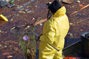 Brooklyn, ny - Kasım 04: superstorm kumlu topraklarda