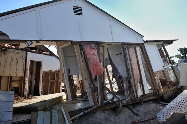 New york, ny - Kasım 09: kasırga Sandy'nin sonrasında havadar noktaya kadar rockawayon bir parçası 9 Kasım 2012 new york şehrinin queens ilçesinde sahneleri.