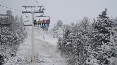 stratton, vermont, teleferik gidiş kayakçı