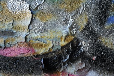 Graffiti duvar ayrıntıları yakın çekim