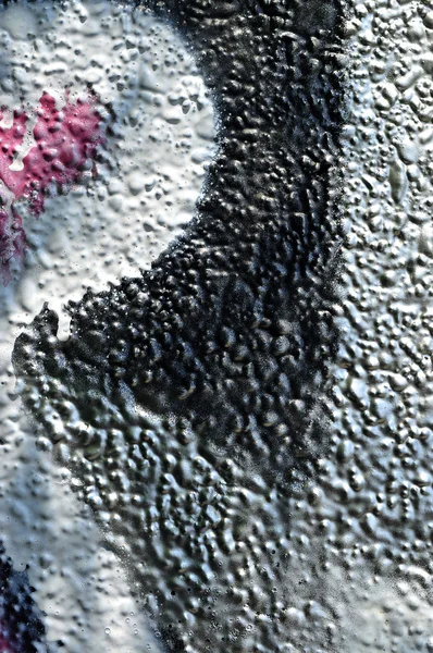 落書きの壁の詳細クローズ アップ — ストック写真