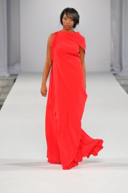 Los angeles - 18 Ekim: model yürür pist ss 2013 vibiana adlı stil moda haftası 18 Ekim 2012 tarihinde patina bushyhead moda şovunda los ageles, ca