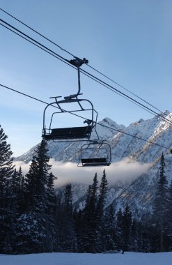 dağlara manzarası snowbird Kayak Merkezi Utah, ABD den