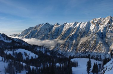 dağlara manzarası snowbird Kayak Merkezi Utah, ABD den