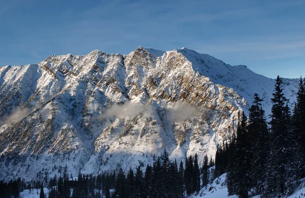 Nádherný výhled do hor. z lyžařského střediska snowbird v Utahu, usa — Stock fotografie