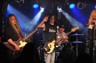 New york-27 Şubat: müzik grubu sexxx bebek altında sahneye webster Hall Rus rock Festivali sırasında 27 Şubat 2013 yılında nyc üzerinde gerçekleştirir