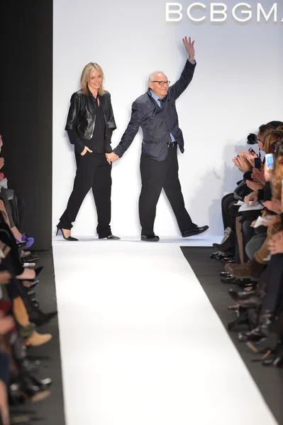 NEW YORK, NY- FEBRUARY 07: Designer Max Azria walks the runway at the BCBG Max Azria Collection for Fall Winter 2013 during Mercedes-Benz Fashion Week on February 07, 2013 in NYC. — Stock Photo, Image