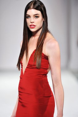 Los angeles - 14 Mart: ünlüler yürüyüş gitmek kırmızı style moda haftası sırasında Amerikan hart Derneği desteklemek üzere pist vibiana Katedrali'nde üzerinde 14 Mart 2013 yılında los angeles, ca