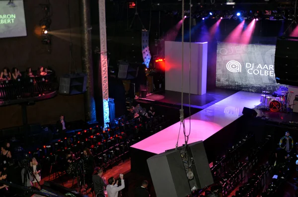 Los Angeles - March 12: View of club Avalon stage during Project Ethos Fashion event at club Avalon on March 12, 2013 in Los Angeles, CA — Stock Photo, Image