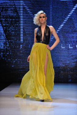 Los angeles - 12 Mart: bir model yürüyüş pist michael costello gösteri proje ethos moda olay sırasında kulüp avalon üzerinde 12 Mart 2013 yılında los angeles, ca