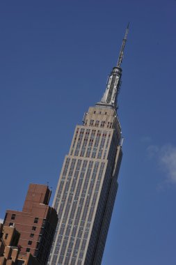New york city - 16 Mayıs: empire state binasının üst. 16 Mayıs 2011 Manhattan, new york şehri. Dünyanın 40 yıldır (1931-1972 den binanın en yüksek olarak durdu).
