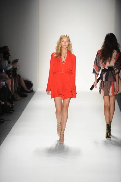 A model walks the runway at the Marissa Webb Spring 2014 fashion show Stock Photo