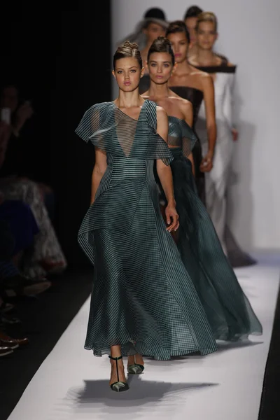 Modelos no show Carolina Herrera — Fotografia de Stock