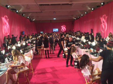 Victoria's Secret Fashion Show backstage clipart