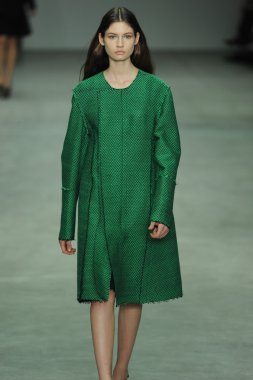 model, calvin klein koleksiyonu moda defilesi