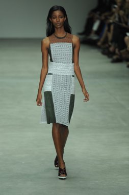 model, calvin klein koleksiyonu moda defilesi