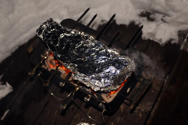 Fisch auf dem Grill — Stockfoto