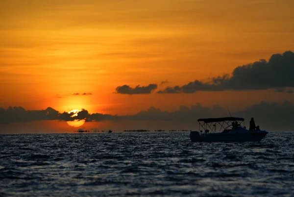 Berühmter Sonnenuntergang in Key West, Florida — Stockfoto