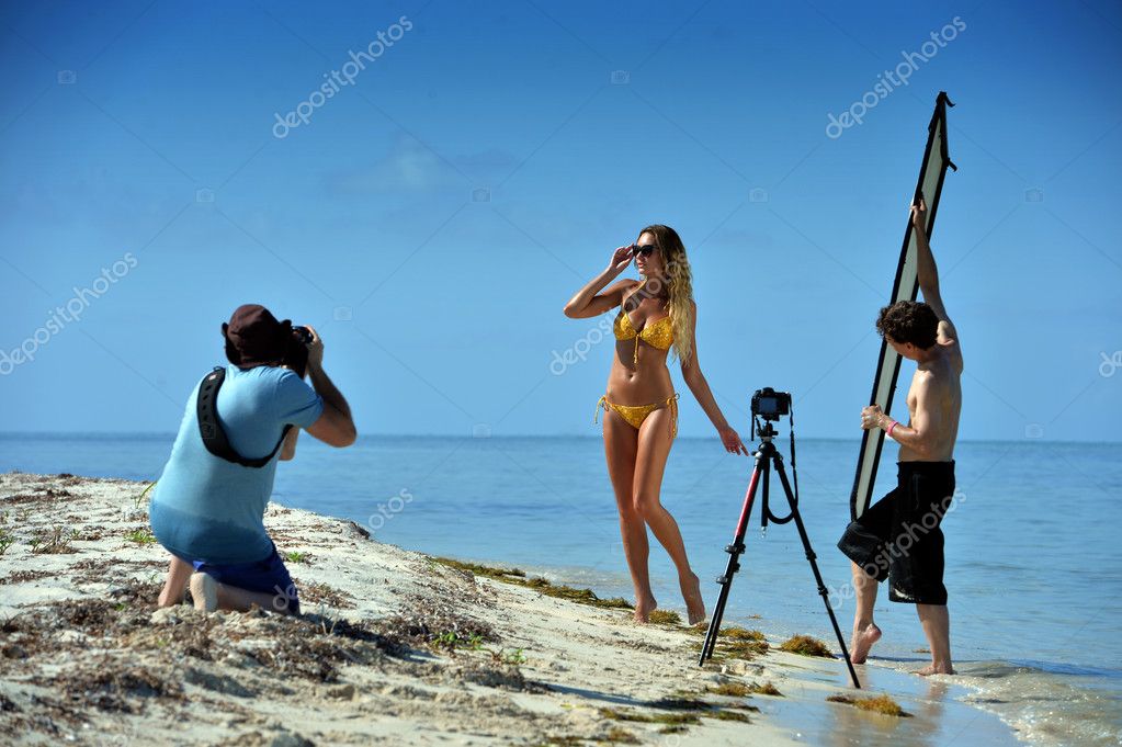 beach model shooting