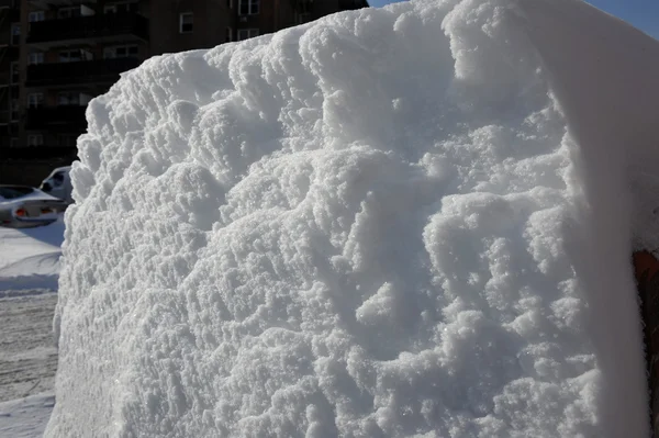Neve fresca per le strade di New York — Foto Stock