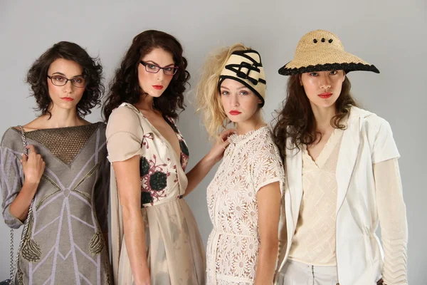 Models at Sergio Davila fashion presentation — Stock Photo, Image
