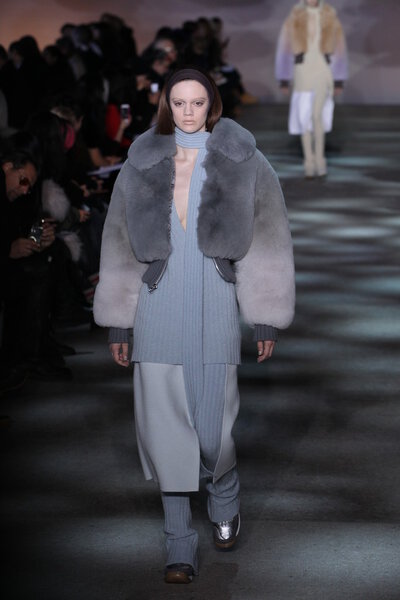 Model walks runway at Marc Jacobs