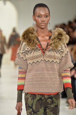 model, ralph lauren defile
