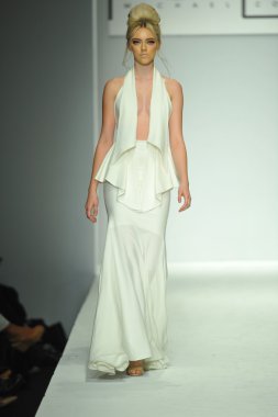 model, michael costello defile