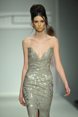 model, michael costello defile