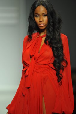 model, michael costello defile