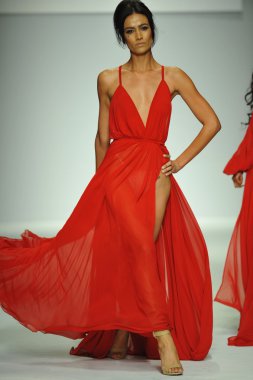 model, michael costello defile